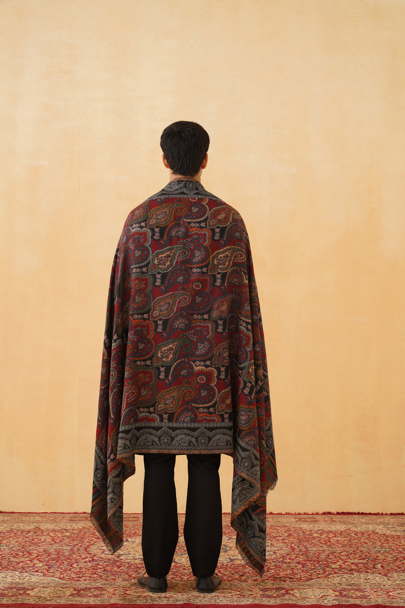 Paisley Indo Western Shawl for Men- Inchingindia