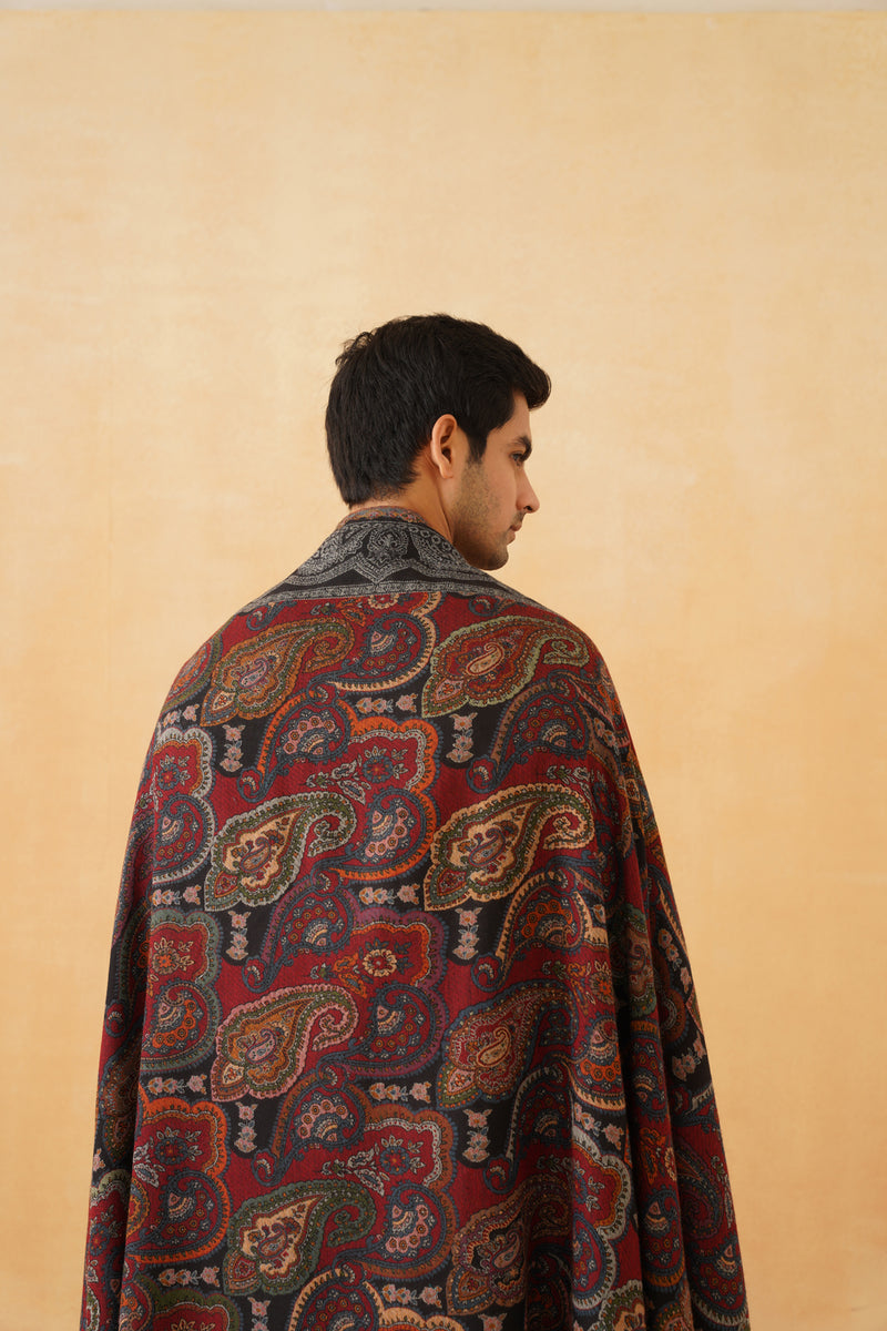 Paisley Indo Western Shawl for Men- Inchingindia