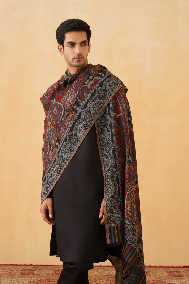 Paisley Indo Western Shawl for Men- Inchingindia