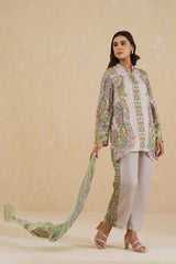 Paisley Print Co-ord Set with Matching Scarf- Inchingindia