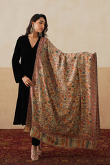 Gulistan Classic Kani Pashmina Shawl For Women (Beige) - Luxury Wedding Gift