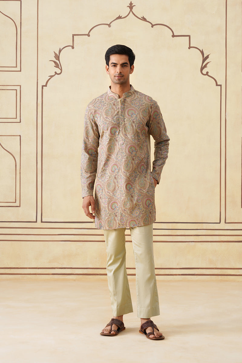 Meher Mint Green Embroidered Kurta Pant