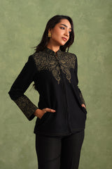 Merino Wool Black Jacket