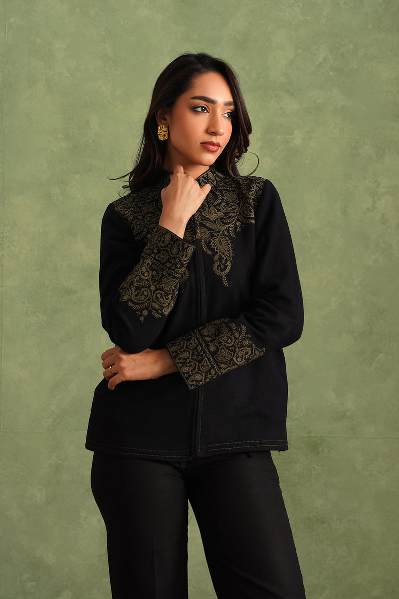 Merino Wool Black Jacket