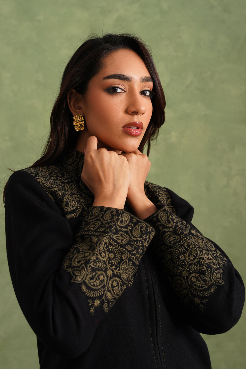 Merino Wool Black Jacket