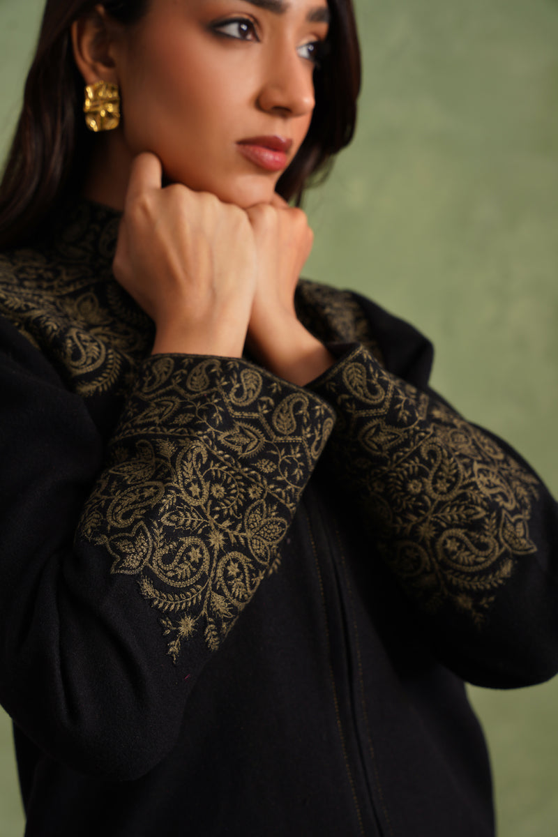 Merino Wool Black Jacket