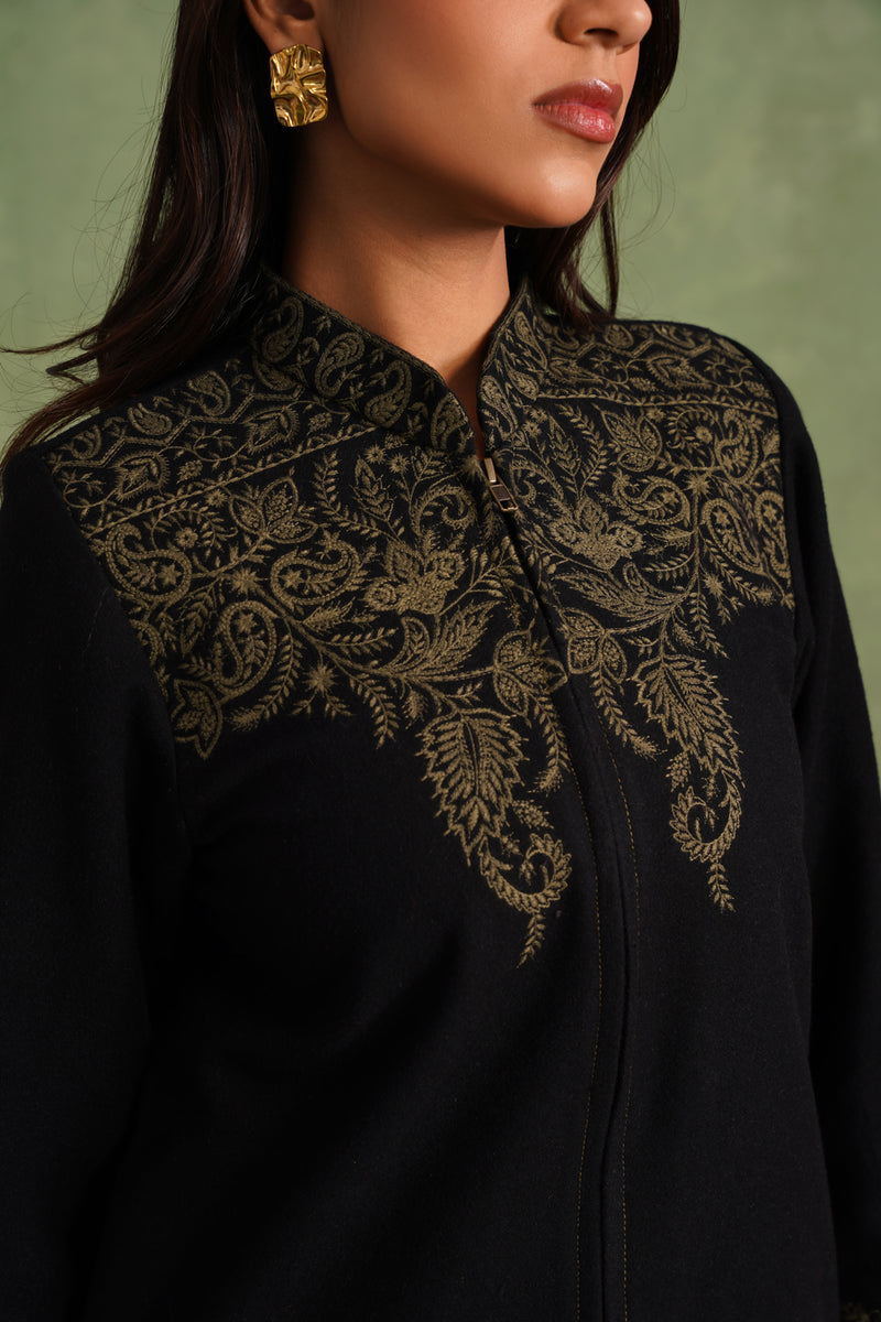 Merino Wool Black Jacket