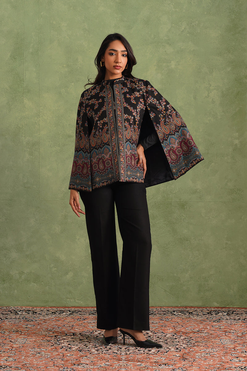 Aafreen Paisley Open Cape