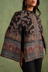 Aafreen Paisley Open Cape
