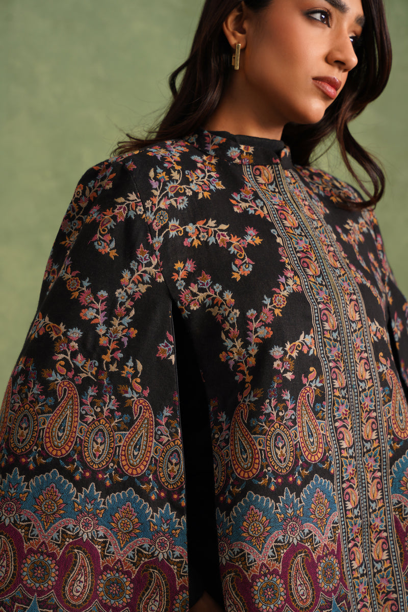 Aafreen Paisley Open Cape