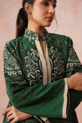 Bottle Green Woven Coat