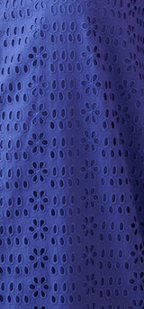 Blue Broderie Skirt