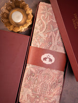 Pink Melange Embroidered Shawl | Gifts for Brides
