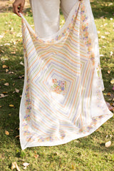 Ziya Bloom Printed Linen Set with Scarf