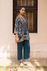 Ziya Teal Printed Set