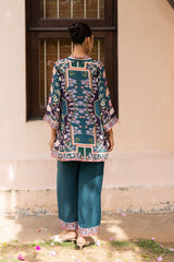 Ziya Teal Printed Set