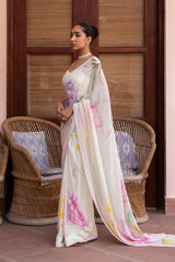 Ziya Floral Bloom Georgette Saree
