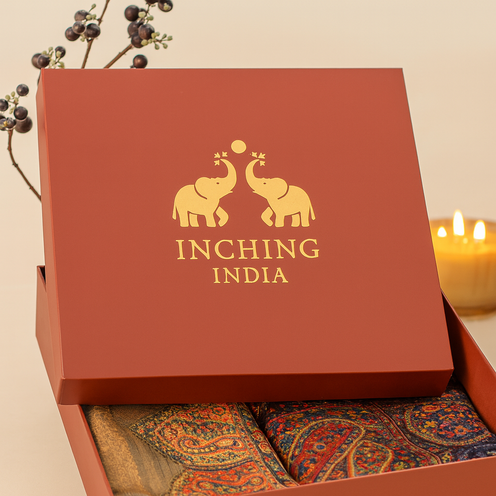 Festive gifting: shawls in premium boxes