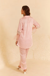 Baby Pink Embroidered Co-ord Set