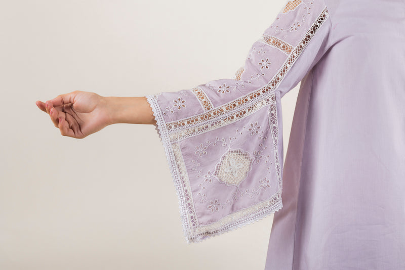 LILAC EMBROIDERED CO-ORD SET