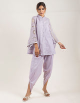LILAC EMBROIDERED TOP